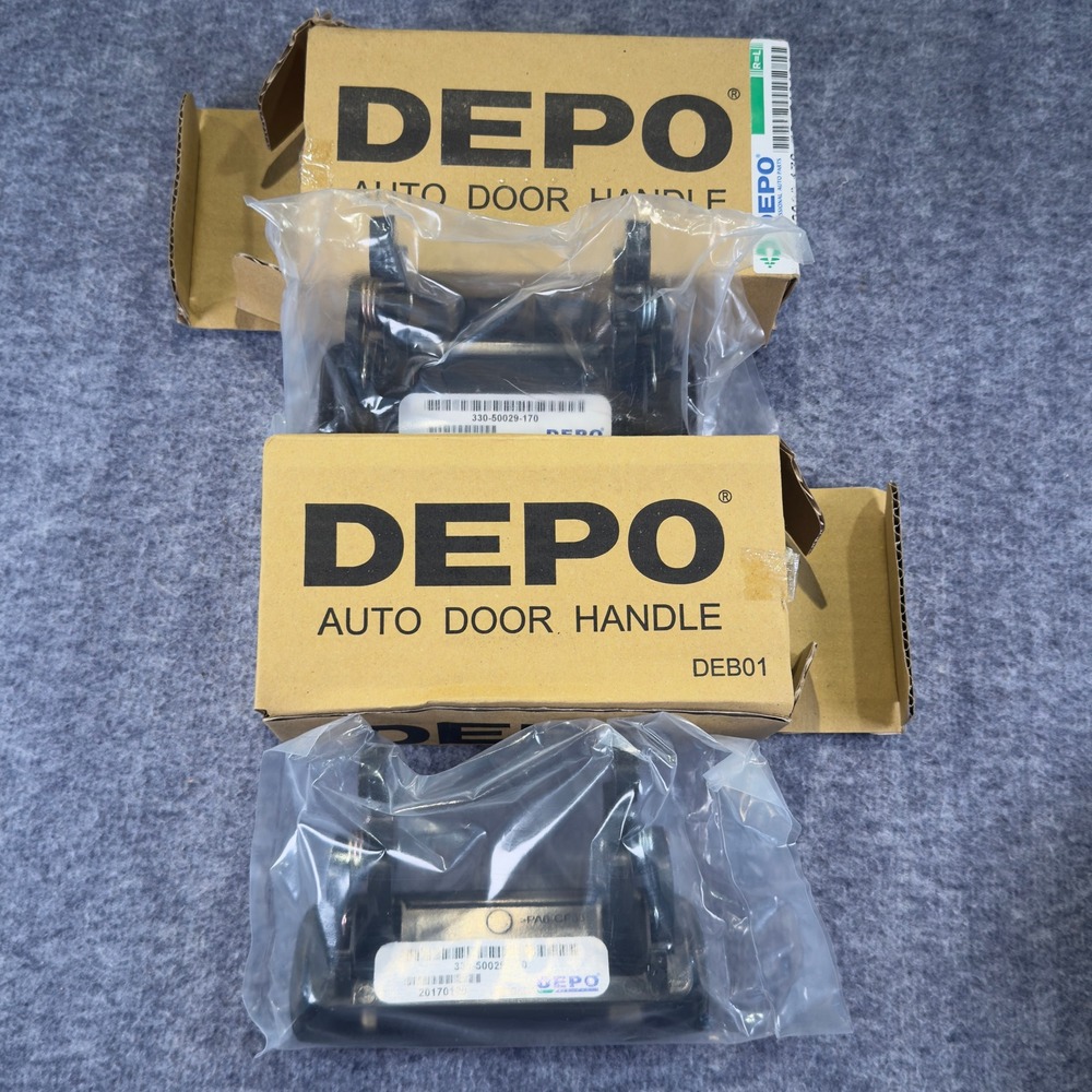 DEPO Ford Ranger 01-09 XL Front Outer Door Handle Pair Black 330-50029-170